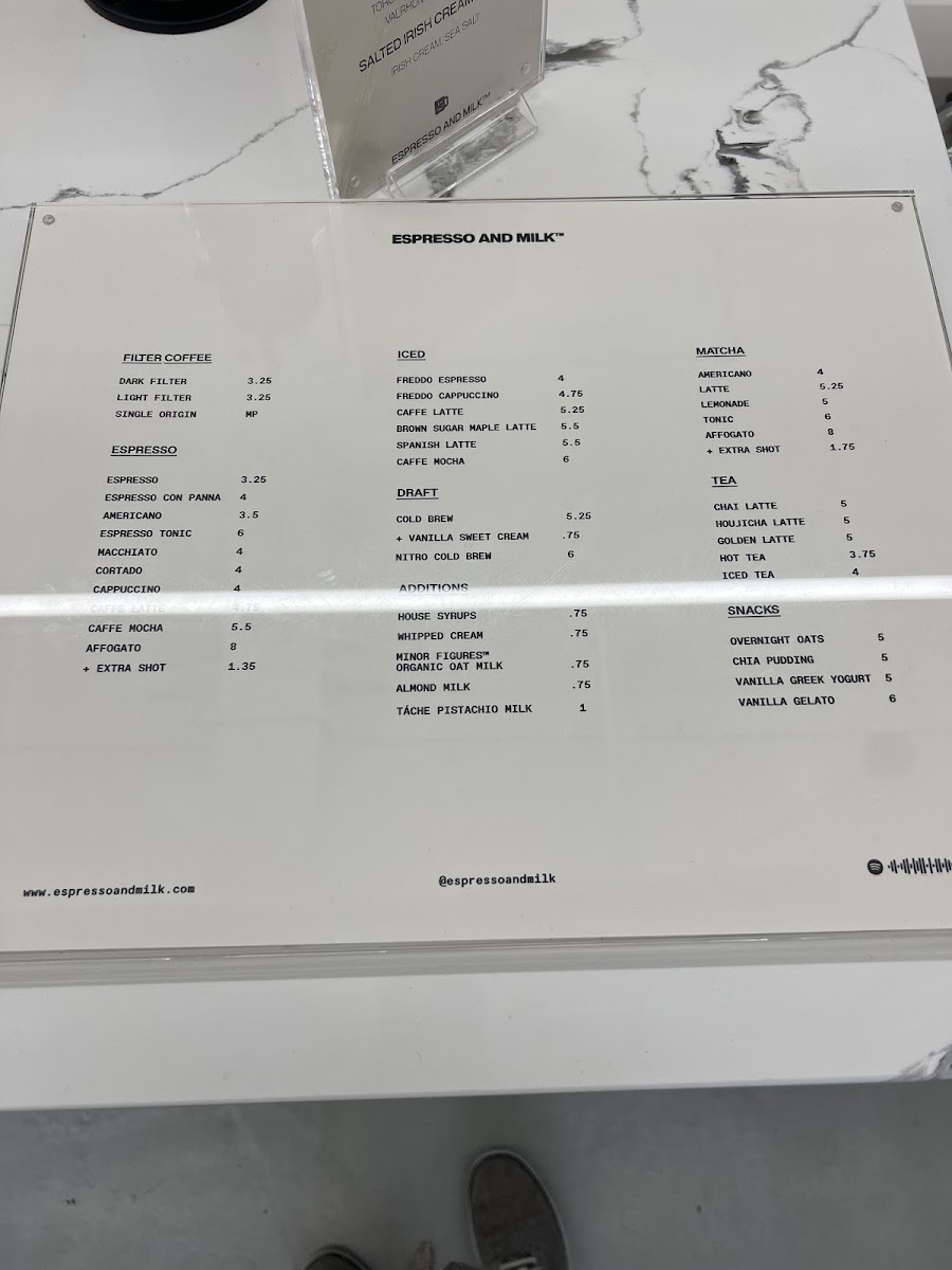 Menu Espresso And Milk-9